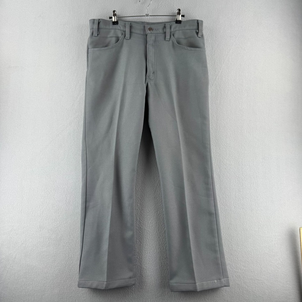 Vitnage Levis Sta Prest Pants Mens 35 (Fits 35x28) Gray 517 Bootcut Western USA